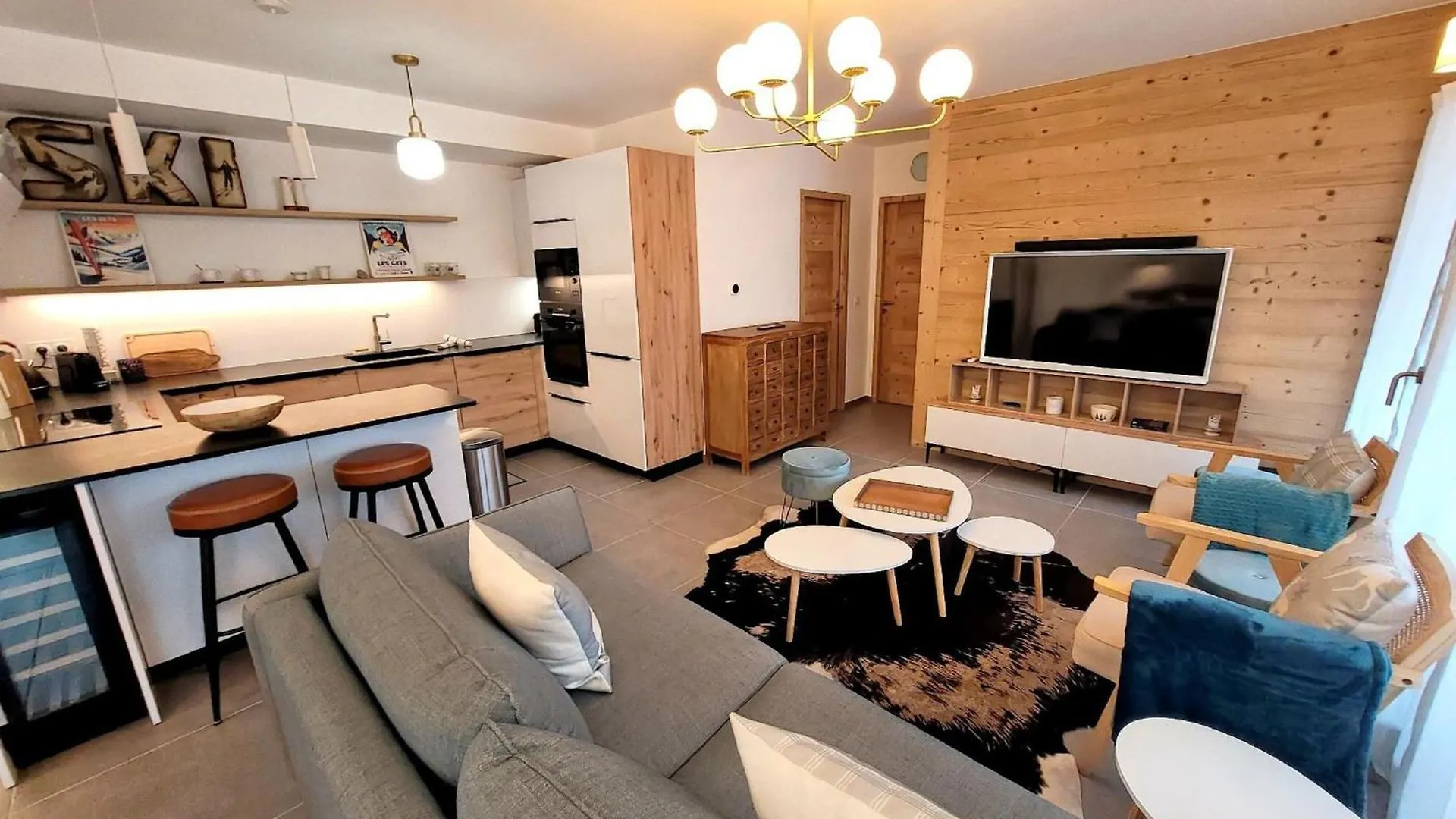 Les Gets - Appartement Moderne Avec Grande Terrasse, Parking Et 2 Chambres - Fr-1-598-185